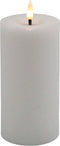 Mansion atmosphere - Witte led kaars rustic 15x7,5cm