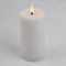 Mansion atmosphere - Witte led kaars rustic 15x7,5cm