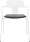 MANSON - Eetkamerstoel set van 2 - Wit/Zwart - Plastic