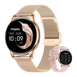 Maoo Ventura AMOLED Smartwatch Dames Rosé Goud