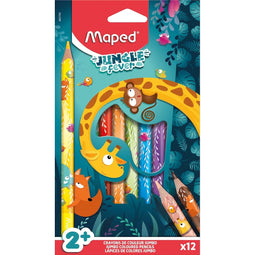 Maped - Kleurpotlood maped jungle fever jumbo 12 kleuren