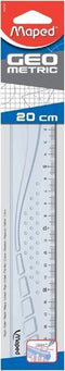 Maped liniaal Geometric 20 cm transparant