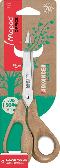 Maped Office Advanced Wood schaar | 17 cm | symmetrisch