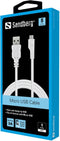 Sandberg Micro USB - Sync&Charge Kabel - 1m - Wit
