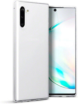 Qubits - Softcase hoes - Geschikt voor Samsung Galaxy Note 10 - Transparant