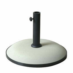 Marbueno Base Parasol Rond 50x37 cm 25KG Wit Tuin, Zwembad en Terras 10453