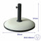 Marbueno Base Parasol Rond 50x37 cm 25KG Wit Tuin, Zwembad en Terras 10453