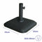 Marbueno Base Umbrella Vierkant Cement 35X35X5,2 cm 11KG Zwart Tuin, Zwembad, Terras