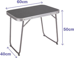 Marbueno Klapptisch Stahl D16 Sortierte Camping und Strand 60X40X50 cm 10016