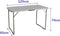 Marbueno Klaptafel Staal D19 Geassorteerd Kamperen en Strand 120X60X70 cm 10030