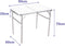 Marbueno Opvouwbare Aluminium Tafel D25 Camping en Strand 90X60X39/70 cm 10031