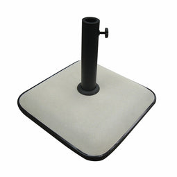 Marbueno Parasol Basis Beton 45X45X7,3 cm 25KG Wit Tuin, Zwembad en Terras 10459