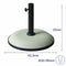 Marbueno Parasol Basis Rond Cement 41,5x35 cm 15KG Wit Tuin, Zwembad en Terras