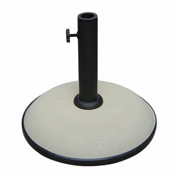 Marbueno Parasol Rond Beton 36x29,5 cm 11KG Wit Tuin, Zwembad en Terras 10445