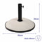 Marbueno Parasol Rond Cement 45x36 cm 20KG Wit Tuin, Zwembad en Terras 10451