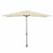 Marbueno Parasol Staal 8 Spaken 200x300 cm Polyester Beige Tuin, Zwembad, Terras