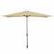 Marbueno Parasol Staal 8 Spaken 200x300 cm Polyester Bruin Tuin, Zwembad, Terras