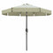 Marbueno Parasol Staal 8 Spaken D270 cm Polyester Beige Tuin, Zwembad, Terras 10488