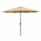 Marbueno Parasol Staal 8 Spaken D270 cm Polyester Bruin Tuin, Zwembad, Terras