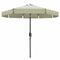 Marbueno Parasol Staal 8 Spaken D300 cm Polyester Beige Tuin, Zwembad, Terras