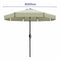 Marbueno Parasol Staal 8 Spaken D300 cm Polyester Beige Tuin, Zwembad, Terras