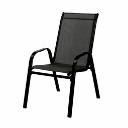Marbueno Tuinstoel Staal Zwart 91X54X65 cm 10467