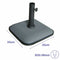 Marbueno Vierkante Parasolvoet Cement 35X35X5,2 cm 11KG Grijs Tuin, Zwembad, Terras
