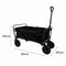 Marbueno Vouwbare Multiuse Kar 150 KG Zwart Tuin, Strand en Kamperen 86X50X59 cm