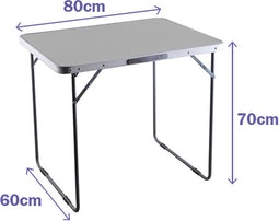 Marbueno Vouwtafel Staal D16 Assorti Camping en Strand 80X60X70 cm 10029