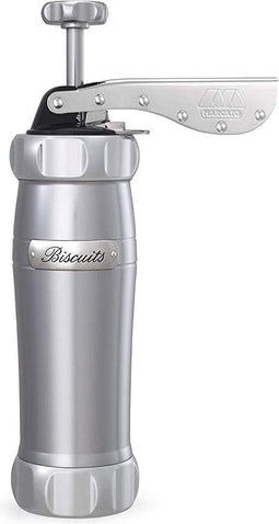 Marcato Atlas Deluxe koekjesmaker Koekjespers Met 20 sjablonen aluminium - Zilver