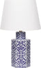 MARCELIN - Tafellamp - Wit/Blauw - Porselein