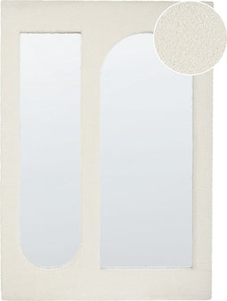 MARCIGNY - Wandspiegel - Wit - Bouclé