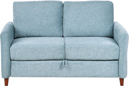 MARE - Tweezitsbank met opbergruimte - Blauw - Stof