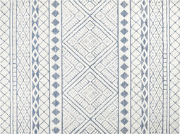 MARGAND - Vloerkleed - Wit/Blauw - 300 x 400 cm - Polyester