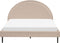 MARGUT - Bed - Beige - 160 x 200 cm - Bouclé