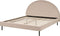 MARGUT - Bed - Beige - 160 x 200 cm - Bouclé