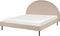 MARGUT - Bed - Beige - 160 x 200 cm - Bouclé