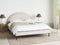 MARGUT - Bed - Beige - 160 x 200 cm - Polyester