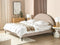 MARGUT - Bed - Beige - 180 x 200 cm - Bouclé