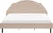 MARGUT - Bed - Beige - 180 x 200 cm - Bouclé