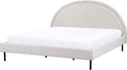 MARGUT - Bed - Lichtgrijs - 180 x 200 cm - Polyester