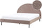 MARGUT - Bed - Taupe - 160 x 200 cm - Bouclé