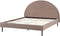 MARGUT - Bed - Taupe - 160 x 200 cm - Bouclé