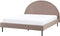 MARGUT - Bed - Taupe - 160 x 200 cm - Bouclé