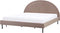 MARGUT - Bed - Taupe - 180 x 200 cm - Bouclé