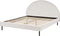 MARGUT - Bed - Wit - 160 x 200 cm - Bouclé