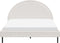 MARGUT - Bed - Wit - 160 x 200 cm - Bouclé