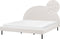 MARGUT - Bed - Wit - 180 x 200 cm - Bouclé