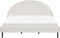 MARGUT - Bed - Wit - 180 x 200 cm - Bouclé
