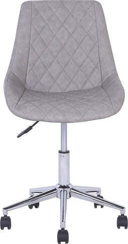 MARIBEL - Bureaustoel - Grijs - Kunstleer